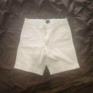 J.Crew Gramercy chino shorts in an off-white or cream color Mens 31W 100% Cotton